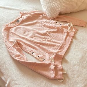 Aerie Side Tie Pullover Sweatshirt